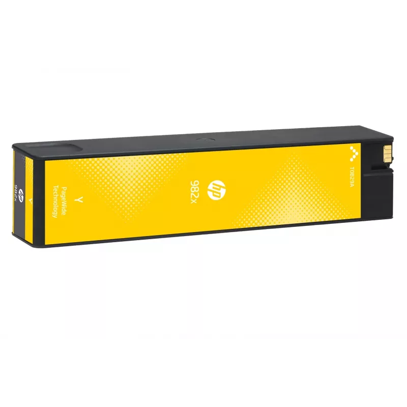 HP 982X didelės išeigos geltonas originalus PageWide kasetė, geltona, 1 vnt., 16000 puslapių