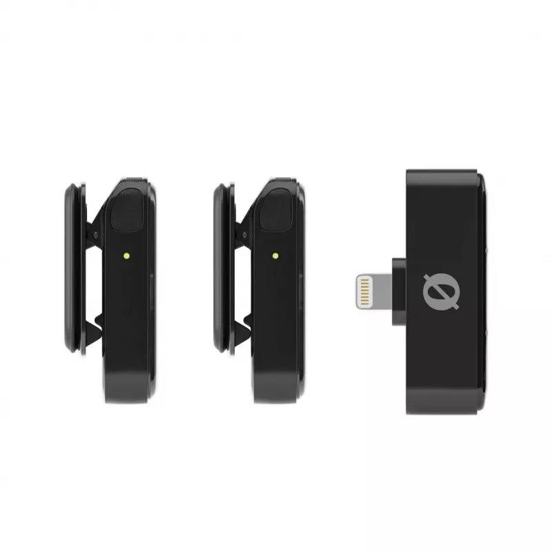 Belaidė mikrofonų sistema Rode Wireless Micro Lightning — įvairiakryptė, 48 kHz, 24 bitų, 100 m diapazonas, 7 val. baterija
