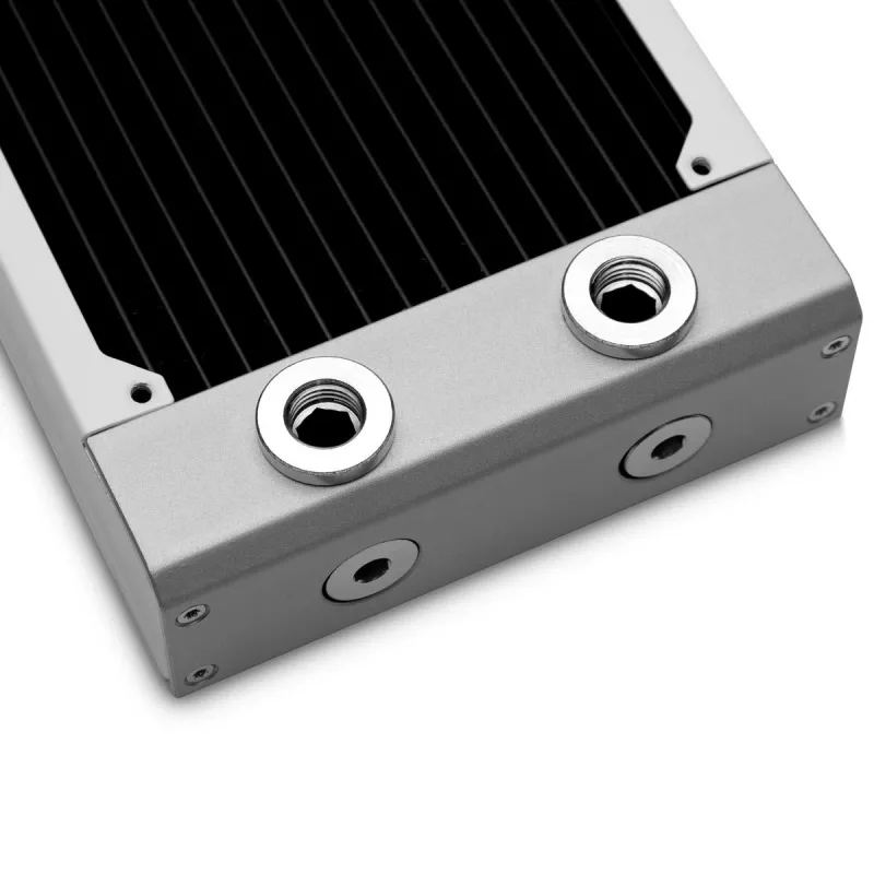 Radiatorius EK Water Blocks 3831109839188 žalvaris varis nerūdijantis plienas baltas 130x300x44mm