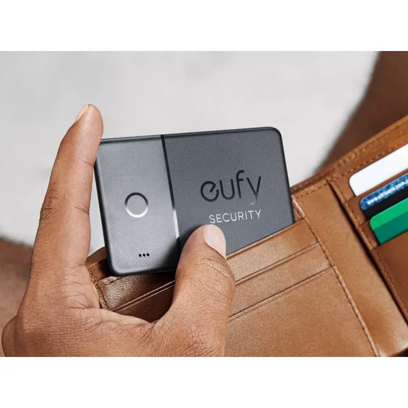 GPS seklys Eufy SmartTrack Card juodas universalus baterijos veikimo laikas 26280 val.