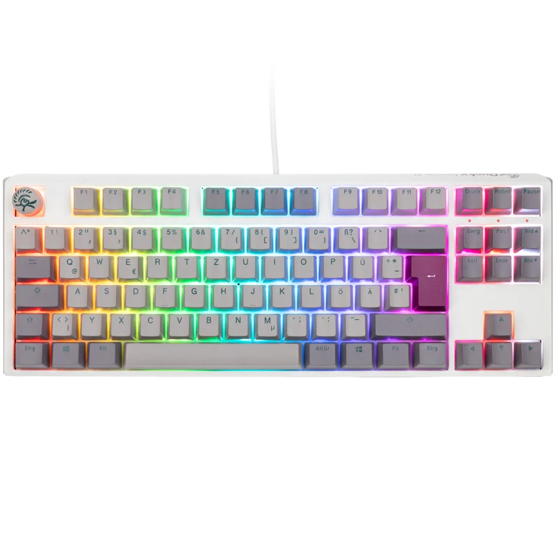 Ducky One 3 TKL Mist Pilka klaviatūra, skirta žaidimams, USB, vokiška