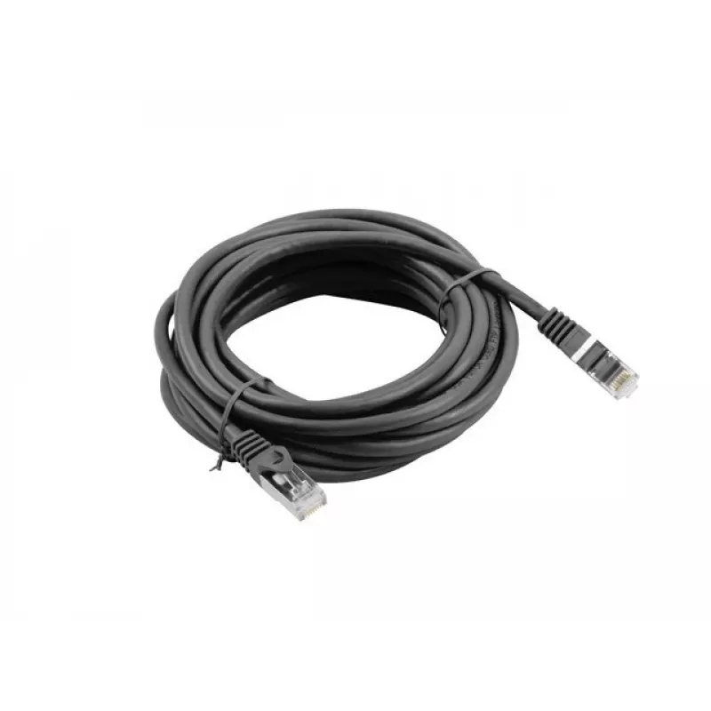 Lanberg Cat6 tinklo kabelis RJ-45 į RJ-45 PCF6-10CC-0500-BK, 5 m, F/UTP, 250 MHz, juodas
