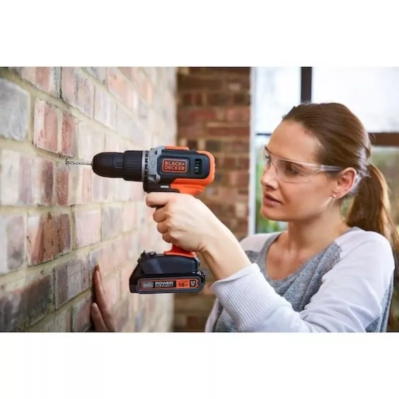 BLACK & DECKER | Belaidis gręžtuvas/suktuvas su 2,0 Ah/4,0 Ah baterija | BCD003MEM2K-QW | 18 V | 2,0/4,0 Ah | Ličio