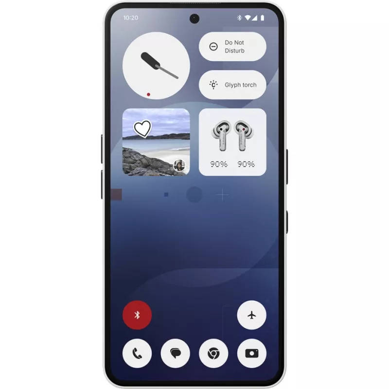Nothing Phone (3a) 17.2 cm (6.77) Dviguba SIM Android 15 5G USB Type-C 12 GB 256 GB 5000 mAh Balta