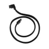 SilverStone SATA III kabelis 50 cm, kampinis / tiesus - su juodu apvalkalu