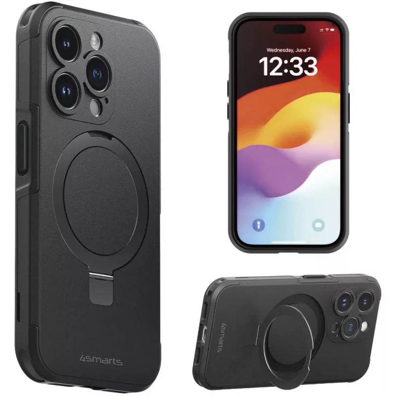 4smarts Defend Case - Mantelhülle - Apple - iPhone 15 Pro - 15,5 cm (6.1) - Juoda