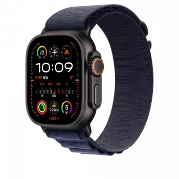 Apple 49 mm Navy Alpine Loop - Small - Juodas titano apdaila