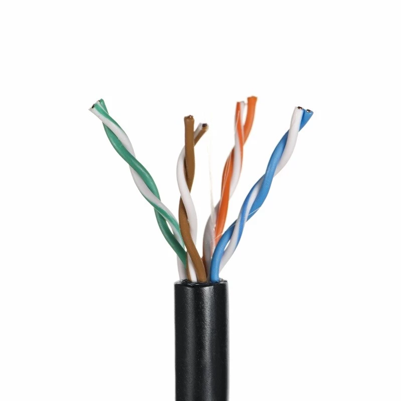 Alantec KIU5OUTS305Q tinklo kabelis, juodas, 305 m, Cat5e U/UTP (UTP) (KIU5OUTS305Q)