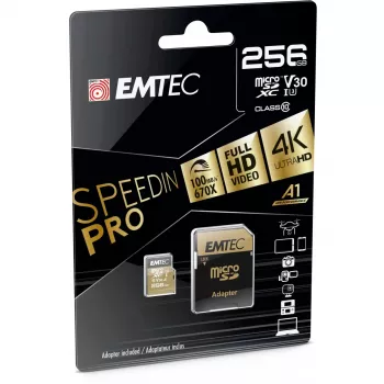 „flash“ atmintinė Emtec SpeedIN Pro 256 GB MicroSDXC UHS-I Class 10