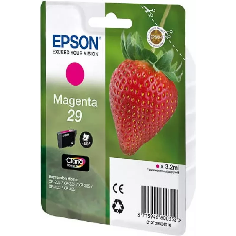 Epson Strawberry 29 M rašalo kasetė 1 vnt. Originalius standartinio našumo purpurinė