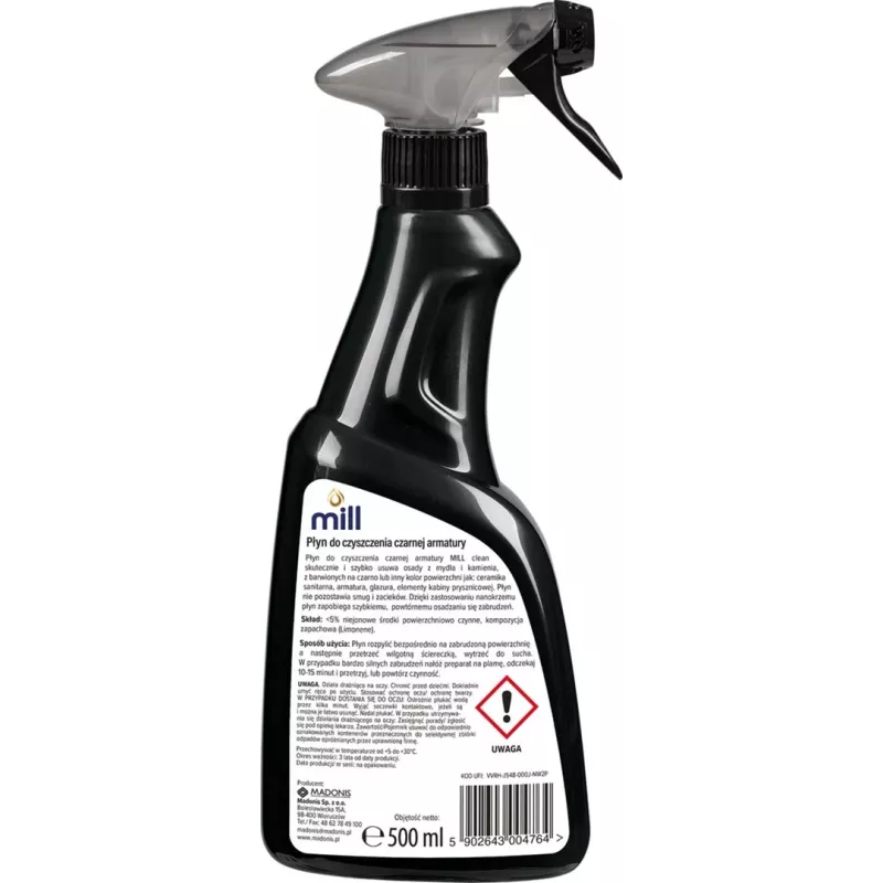 “Mill Clean” valymo skystis juodai furnitūrai, 500 ml