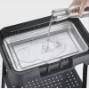 Stalinis elektrinis grilis SEVERIN PG 8596, 2000 W, stačiakampės grotelės, juodas, sukamoji rankenėlė