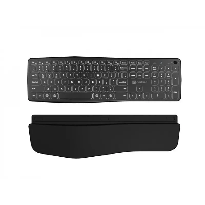NATEC PORIFERA klaviatūra Namai/Biuras Bluetooth QWERTY US International Juoda