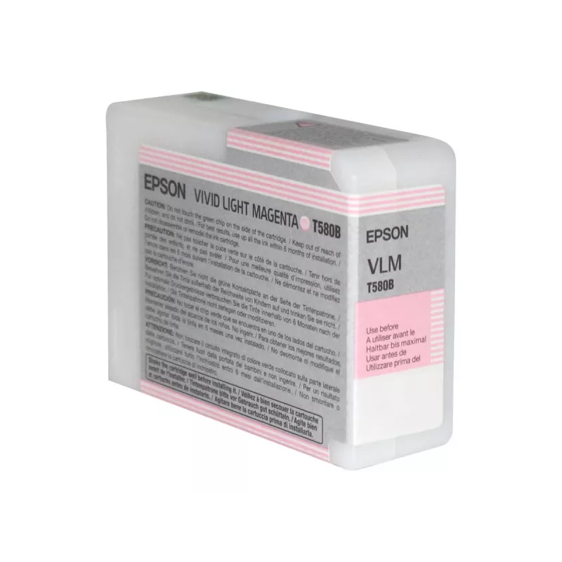 Epson Singlepack Vivid Light Magenta T580B00, Vivid light Magenta, Pigmentinis rašalas, 80 ml, 1 vnt.