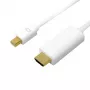 Mini DisplayPort į HDMI, 4K, 3 m, balta