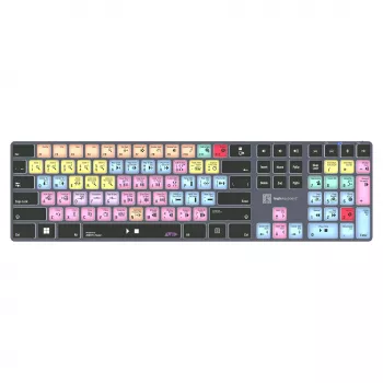 Mechaninio stiliaus pilno dydžio klaviatūra LogicKeyboard LKB-PT-TPC, USB + Bluetooth, QWERTZ vokiečių, juoda