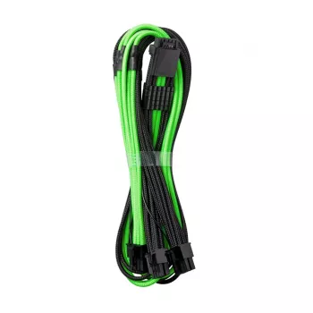 CableMod C-Series PRO ModMesh 12VHPWR į 3x PCI-e kabelis, skirtas Corsair - 60 cm, juoda / šviesiai žalia