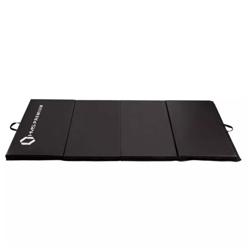Sulankstomas gimnastikos čiužinys juodas HMS Premium MGS01