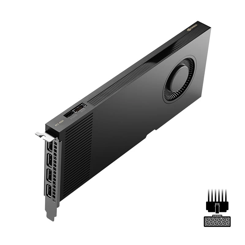 NVIDIA RTX 4000 ADA - vaizdo plokštė - RTX 4000 Ada - 20GB GDDR6 - PCIe 4,0 x16 - 4 x DisplayPort (900-5G190-2270-000)