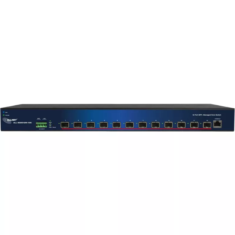 Tinklo komutatorius ALLNET ALL-SG9312M-10G 12 prievadų su 10G aukštyninėmis jungtimis