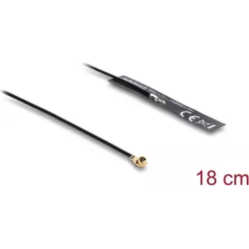Antena DELOCK 2,4 GHz įvairiakryptė 3,4 dBi I-PEX MHF® I kištukas su 18 cm FPC kabeliu vidiniam lipniam tvirtinimui