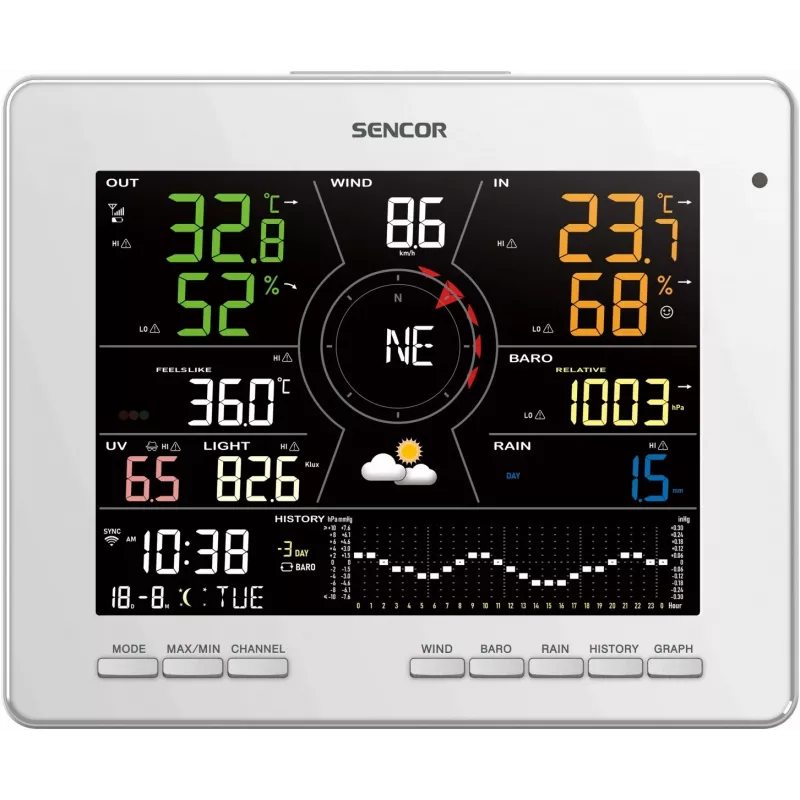 SWS 16600 WiFi 7-in-1 orų stotelė