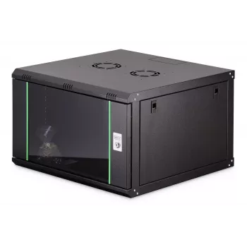 Prie sienos montuojama 19 colių stovo spinta DIGITUS Dynamic-N DN-37103 — 7U, 600x600 mm, IP20, nemontuota, juoda