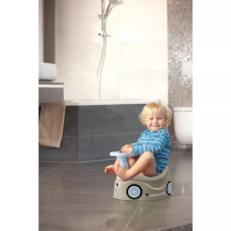 Baby-Potty pilkas, puodukas pilkas/mėlynas