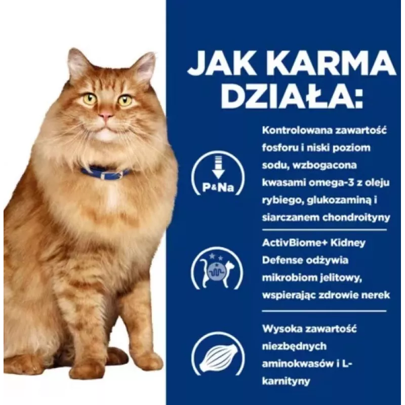 HILL'S PD K/D Kidney + Mobility Chicken - sausas kačių maistas - 3kg