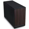 PC korpusas Lian Li A3-mATX Micro Tower — Micro-ITX/Micro-ATX, medžio spalva ir juoda, palaiko ATX/SFX/SFX-L maitinimo blokus