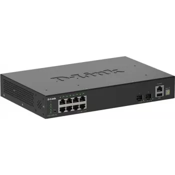 D-Link 10 prievadų gigabitinis kraunamas išmanus valdomas komutatorius su 2 x 10G SFP+ prievadais