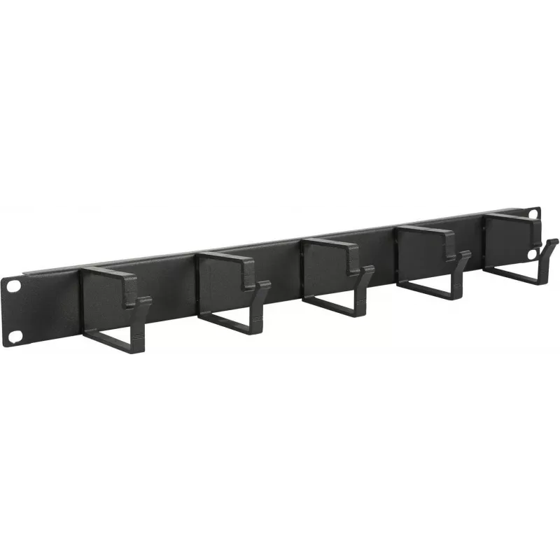 Kabelių tvarkymo skydelis LOGON RAO100BL Juodas Aliuminis 48,3 cm