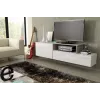 Cama TV spintelė SIGMA 3 180 baltas/baltas blizgus + sonomos ąžuolas