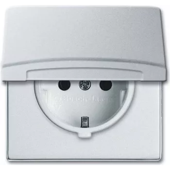 BUSCH-JAEGER SCHUKO lizdas IP44 20EUGK-33-101 AW44 dangtelis 20EUGK-33-101