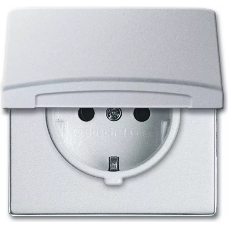 BUSCH-JAEGER SCHUKO lizdas IP44 20EUGK-33-101 AW44 dangtelis 20EUGK-33-101