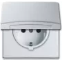BUSCH-JAEGER SCHUKO lizdas IP44 20EUGK-33-101 AW44 dangtelis 20EUGK-33-101