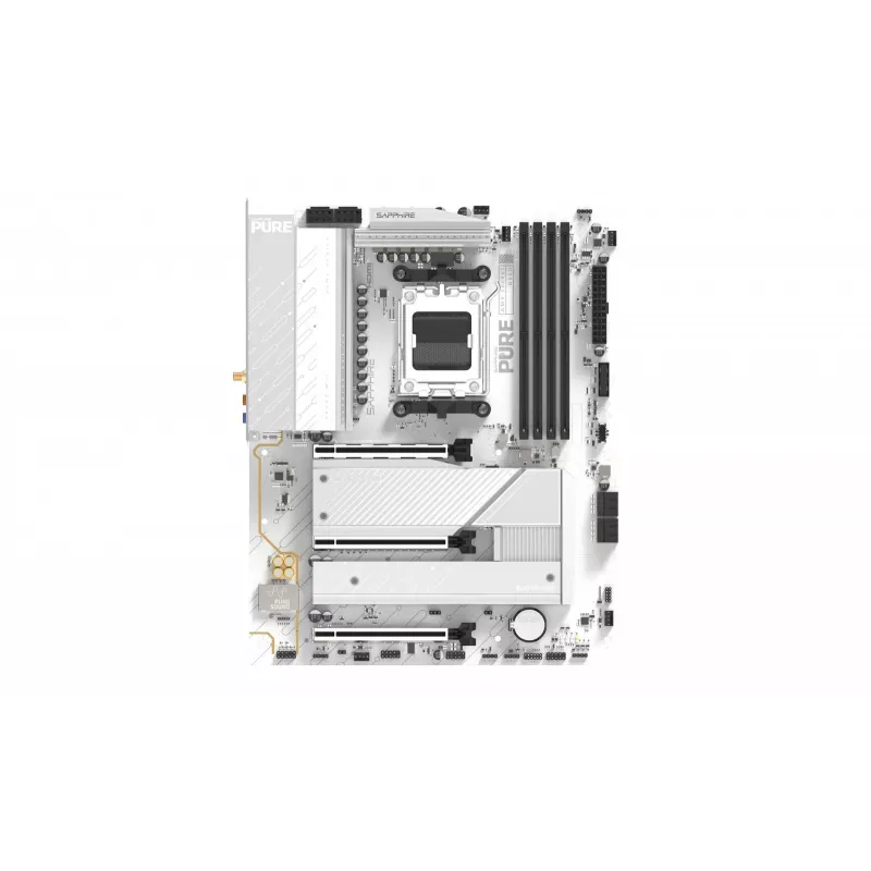 Pagrindinė plokštė Sapphire PURE B850A WIFI7 ATX — B850 mikroschemų rinkinys, „Wi‑Fi 7“, DDR4 palaikymas