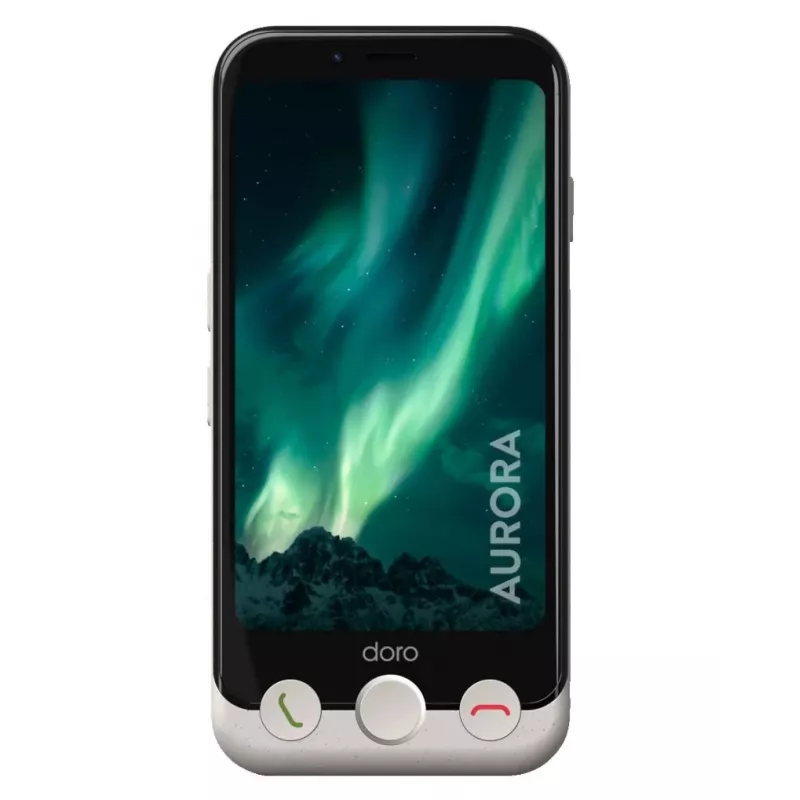 Doro Aurora A10 Plus bone 4,5 col. išmanusis telefonas senjorams 64 GB Dual‑SIM Android 14 (8960)