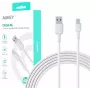 AUKEY CB-NAC1 White Nylon kabelis USB C - USB A