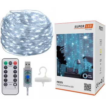 LED užuolaida Extralink KURTYNA LED 3x3 su nuotolinio valdymo pultu (modelis EX.73172)