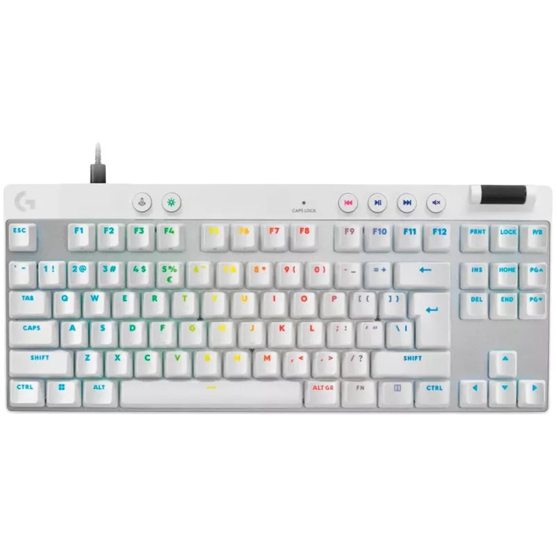 LOGITECH G PRO X TKL RAPID Gaming klaviatūra - BALTA - US INT'L - USB - EMEA28i-935 - LINEAR