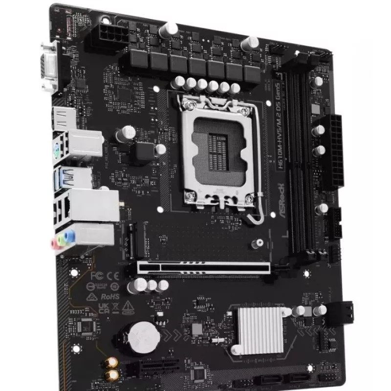 Pagrindinė plokštė ASRock H610M-HVS/M.2 D5 GEN5 – LGA1700, DDR5, PCIe 5.0, mATX
