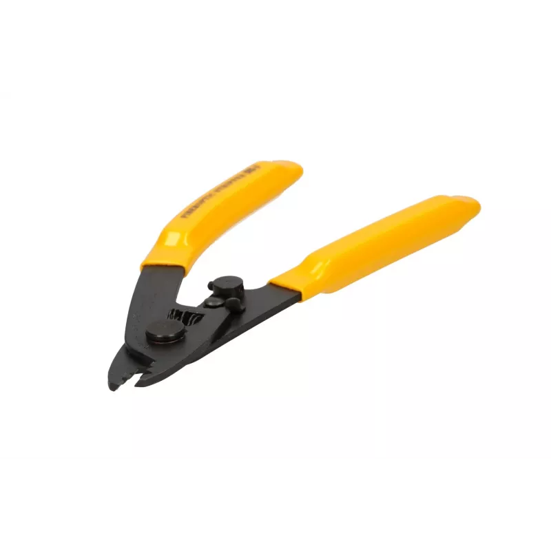 Skaidulinės optikos nuėmiklis Extralink CFS-3, skirtas 2–3 mm, 0,9 mm ir 0,125 mm skaiduloms, juodas/geltonas