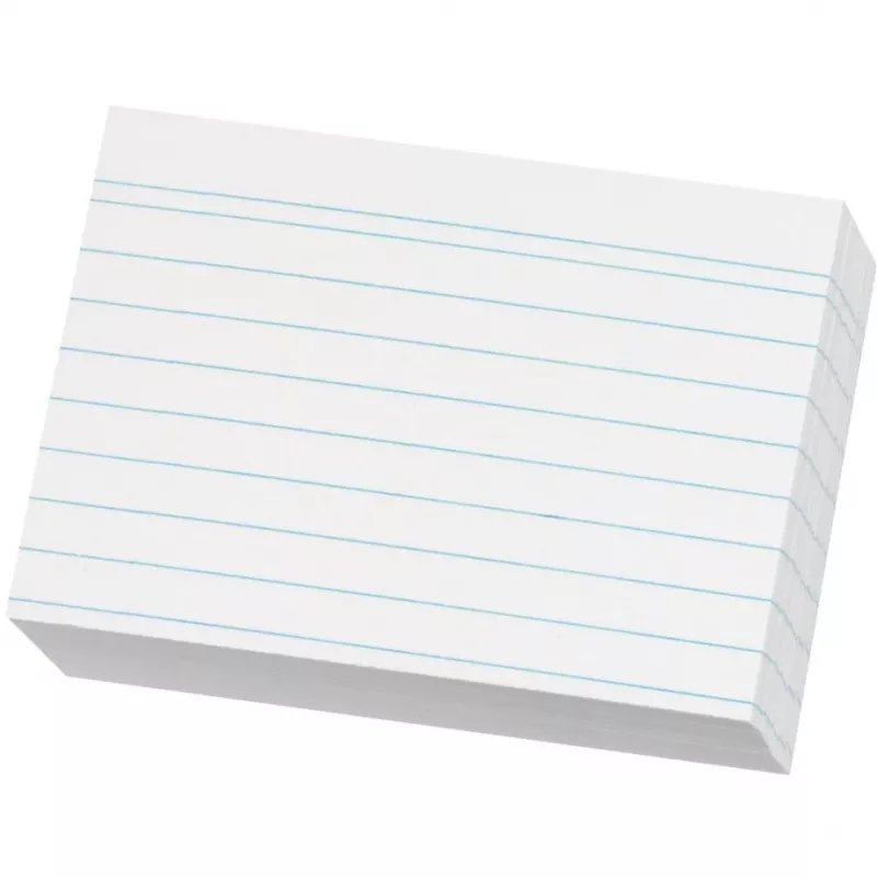Herlitz Karteikarte A8 linijuota Balta 120g 200 vnt. pakuotė