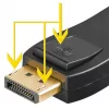 Wentronic Goobay DisplayPort į HDMI adapteris 1.1, HDMI standartinė lizdas (A tipas) - HDMI standartinė lizdas (A tipas) > DisplayPort kištukas (51719)