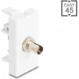 Šviesolaidinis adapteris DELOCK 90915 ST Simplex BU į ST Simplex baltas