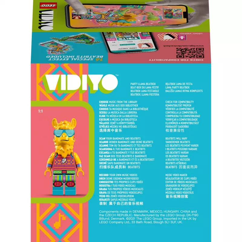 LEGO VIDIYO BeatBox 43105 Party Llama — interaktyvus muzikos ir šokių žaidimų rinkinys