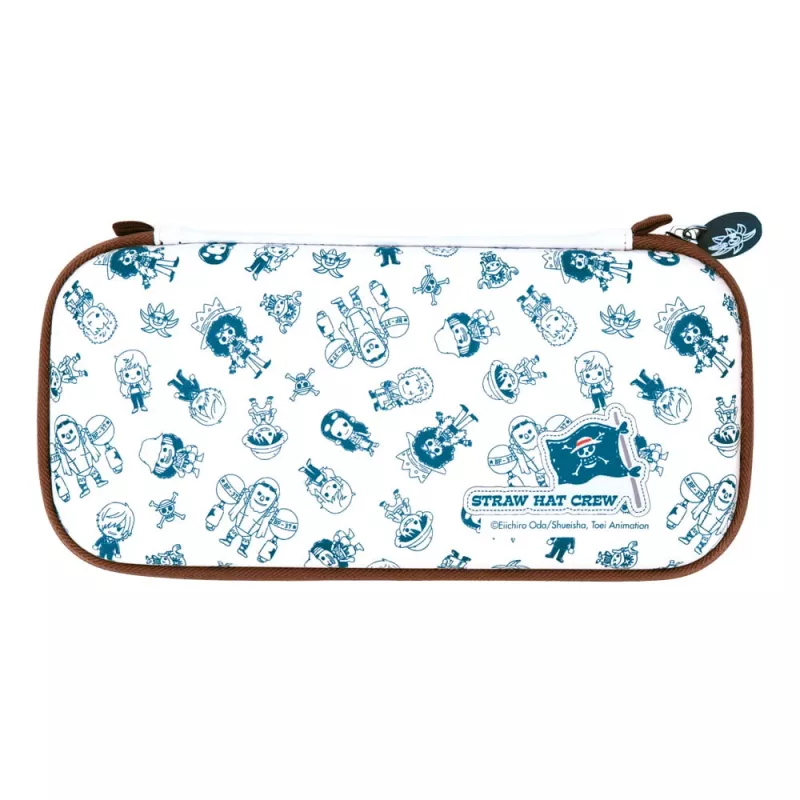 Nešiojimo dėklas FR-TEC One Piece Bag Chibi Nintendo Switch mėlynas rudas baltas