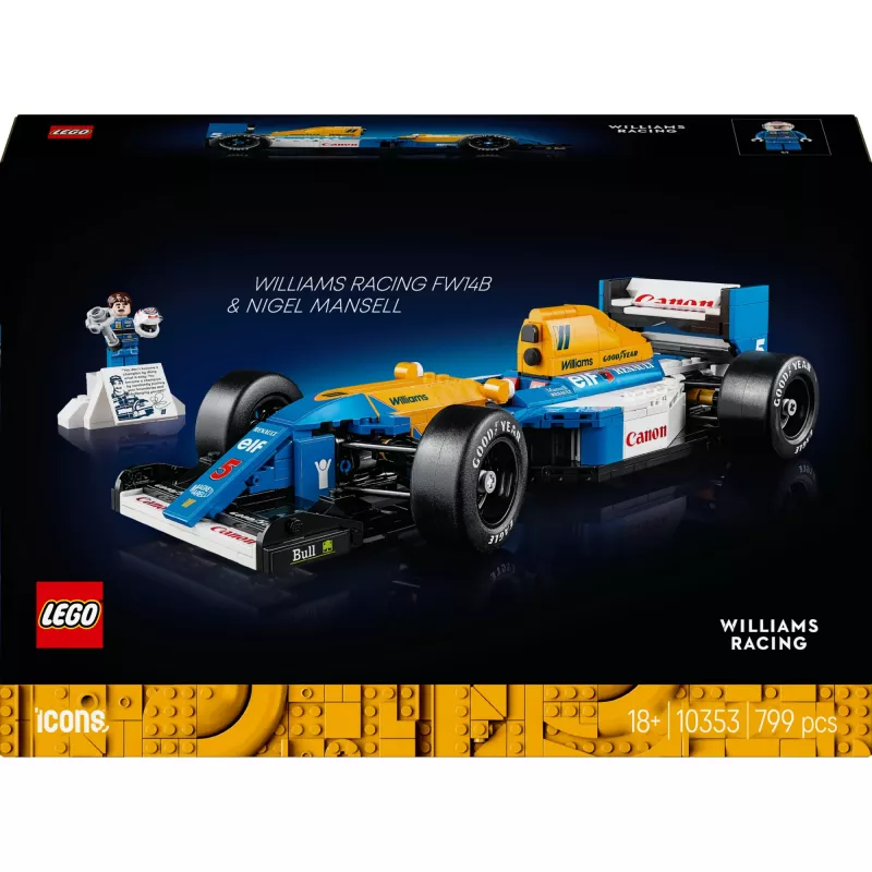 LEGO ICONS 10353 Williams Racing FW14B & Nigel Mansell