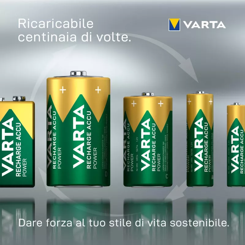 VARTA HR03 AAA Įkraunama baterija Accu Power 800 mAh 56703 Įkraunamos baterijos 4 vnt. Žalia